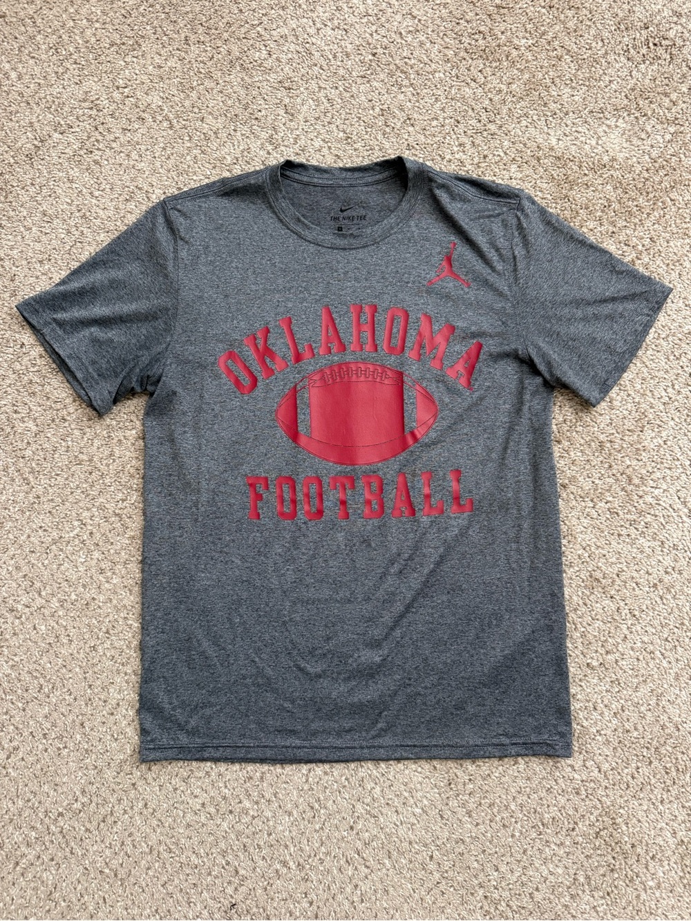 OU Football Team Issued Player Exclusive Nike Jordan Dri-FIT Tee Mens Medium